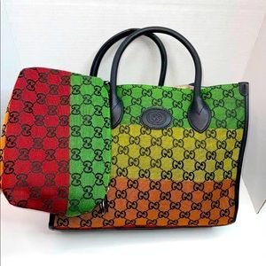 Logo style bag and wristlet